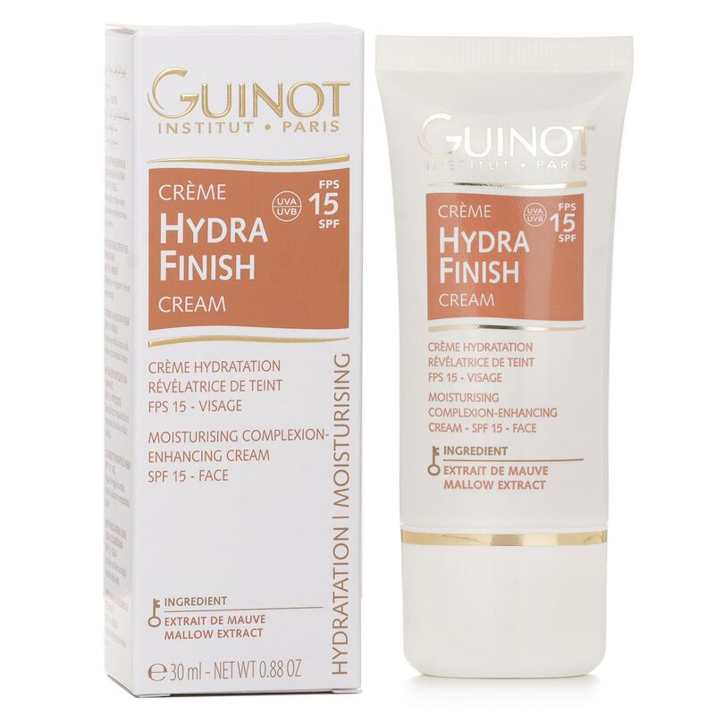 guinot creme hydra finish face moisturiser complexion enhancer spf15