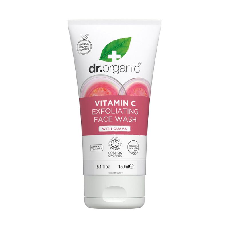 dr. organic dr organic guava vitamin c exfoliating face wash