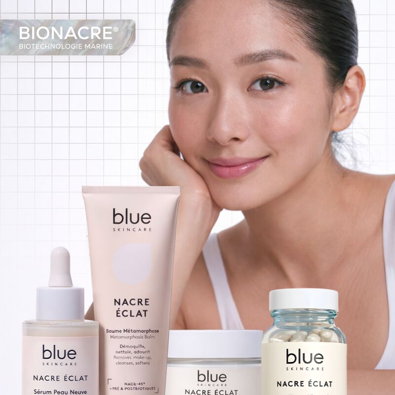 blue skincare care, pearls & diamonds gift set