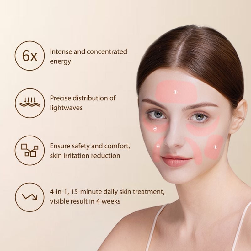 جوفز قناع جوفس بضوء الليزر رباعي الأبعاد