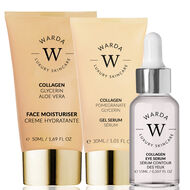 SKIN LIFTER BOOST COLLAGEN MOISTURISER 50ml + SKIN LIFTER BOOST COLLAGEN EYE SERUM 15m + SKIN LIFTER BOOST COLLAGEN GEL SERUM 30ml faces skin lifter boost collagen moisturiser 50ml skin lifter boost collagen eye serum 15m skin lifter boost collagen gel serum 30ml