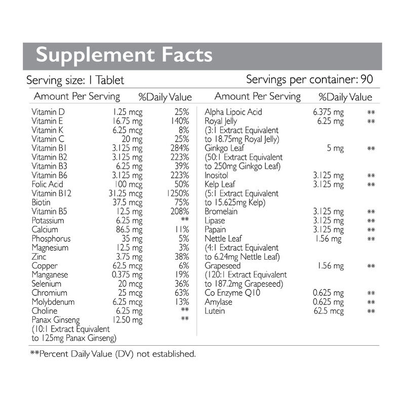 راديانت بلاتينيوم مكملات متعددة للرجال 50+