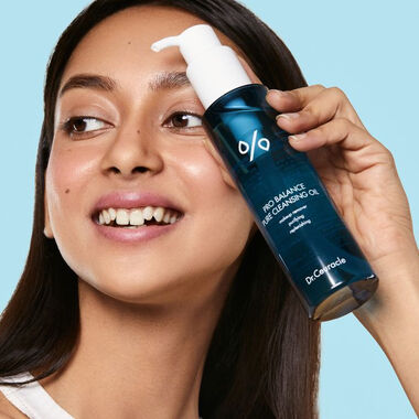 faces زيت تنظيف نقي، مزيل مكياج لطيف مع بروبيوتيك