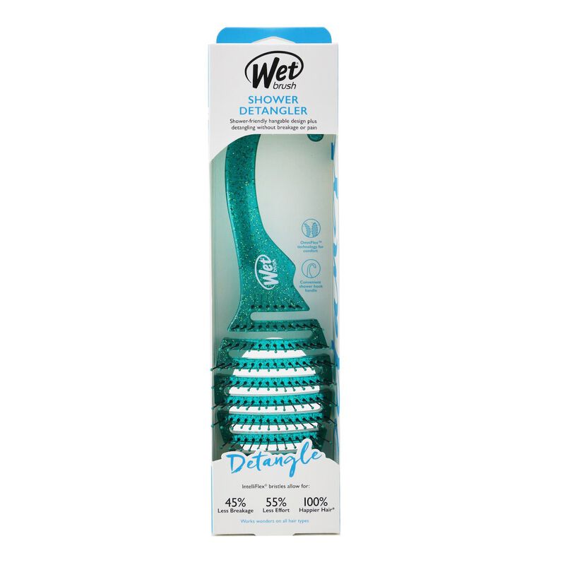 wet brush shower detangler green glitter