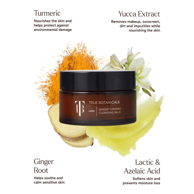 true botanicals calm ginger turmeric cleansing balm
