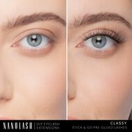 DIY Stick & Go Pre-glued Lashes Classy Long faces diy stick go pre glued lashes classy long