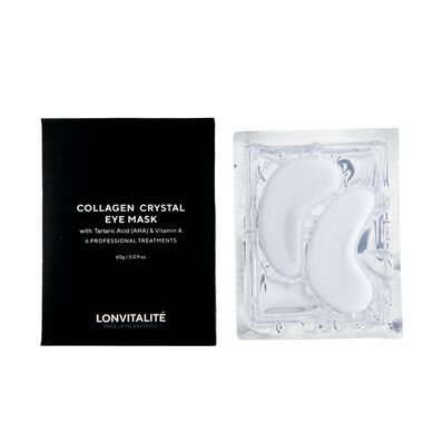 faces c8 crystal collagen eye masks  brighten  hydrate   refresh