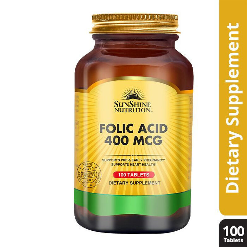 sunshine nutrition folic acid 400 mcg