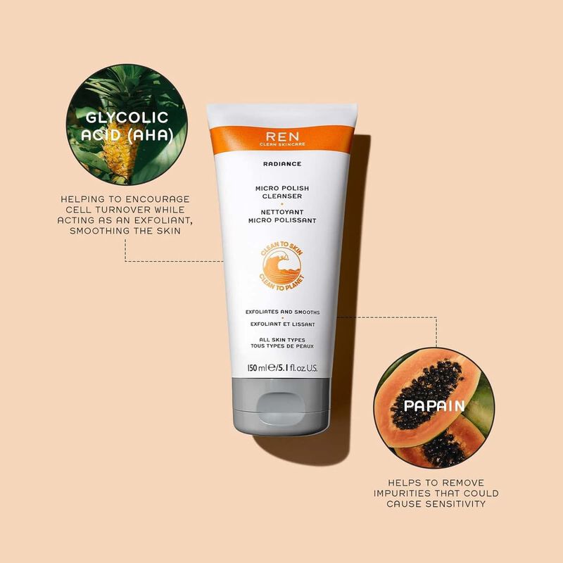 ren micro polish cleanser