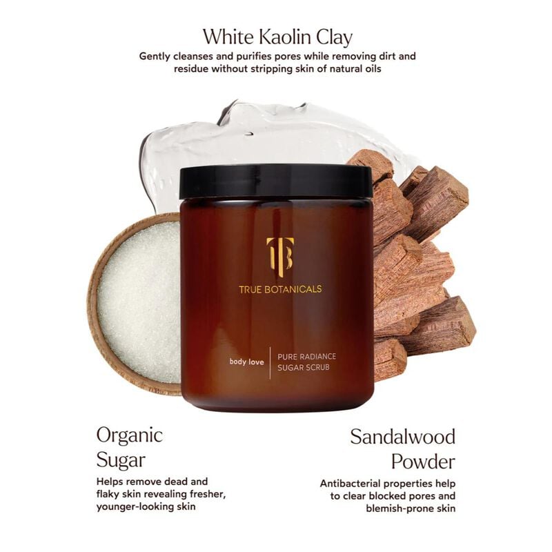 ترو بوتانيكلز مقشر بالسكر بيور راديينس