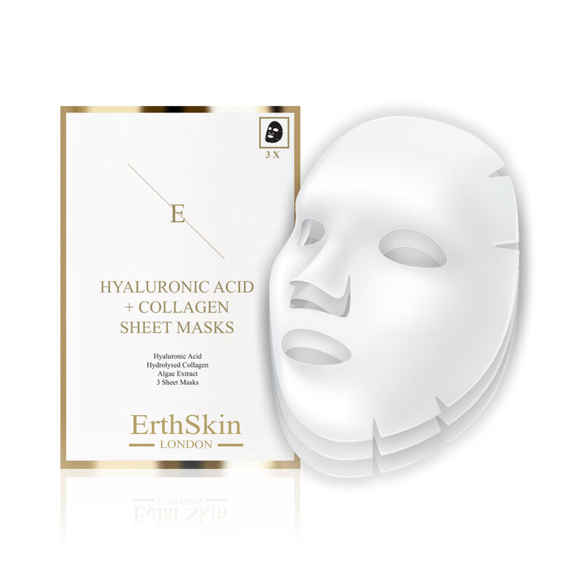 إرث سكين لندن hyaluronic acid & collagen mask 3 sheets