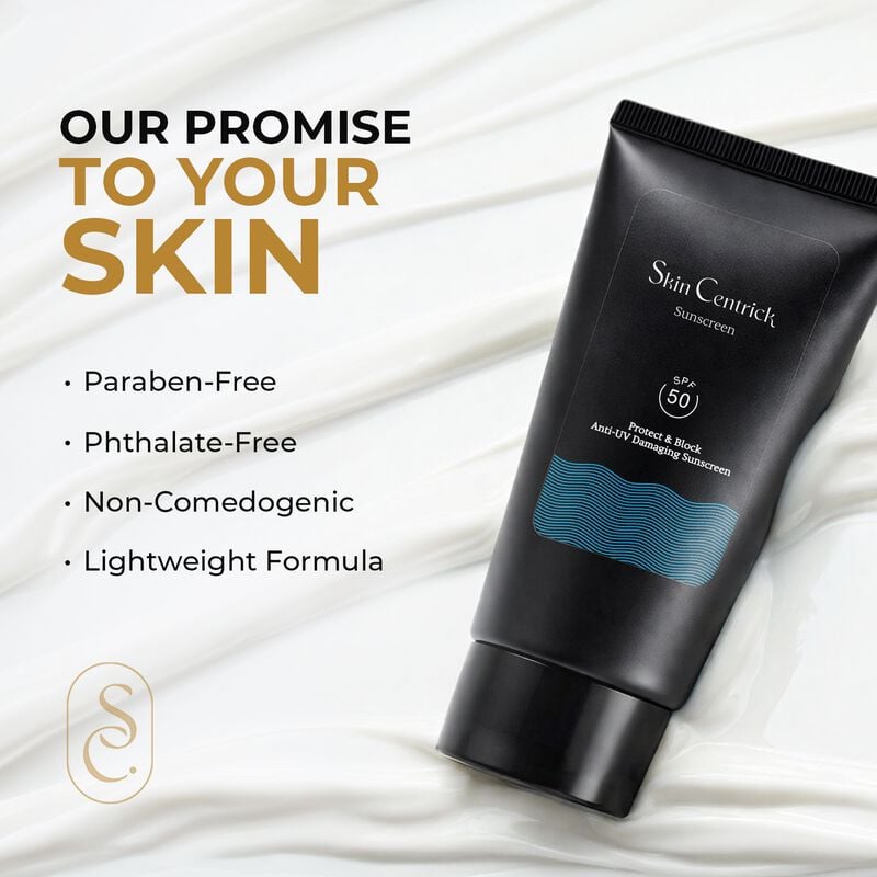 skin centrick sunscreen with bluelight protection