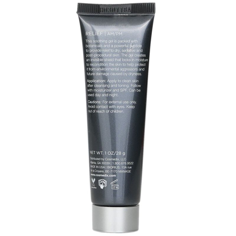 cosmedix elite relief soothing peptide gel