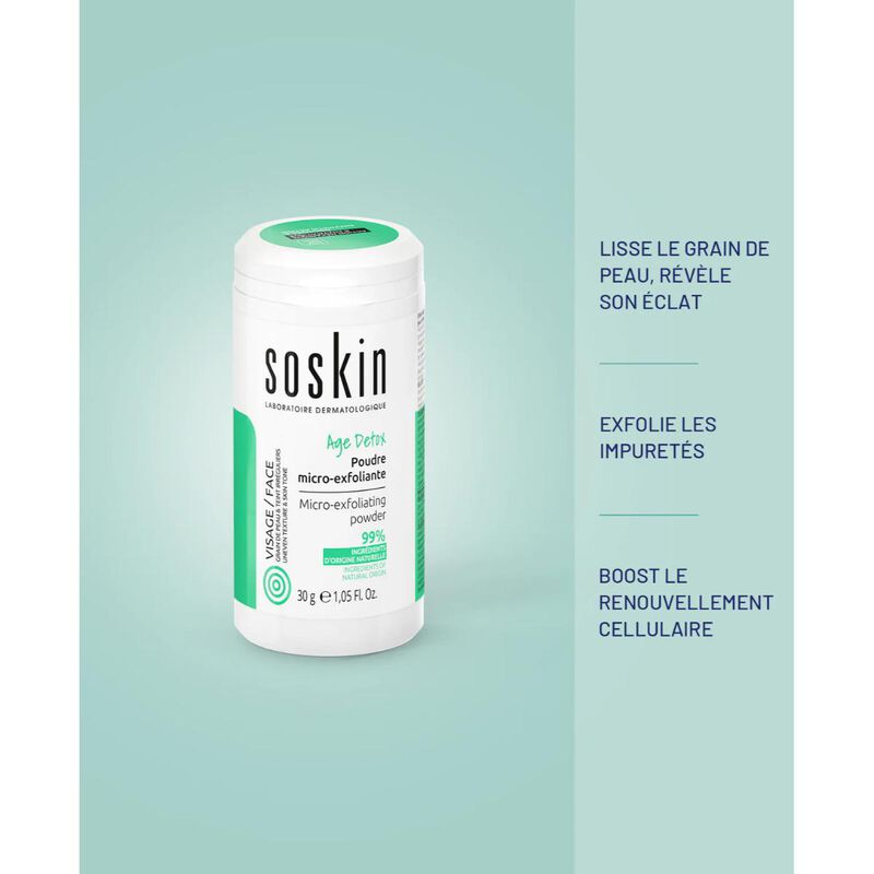 سوسكين بودرة التقشير الدقيق لعمر الديتوكس