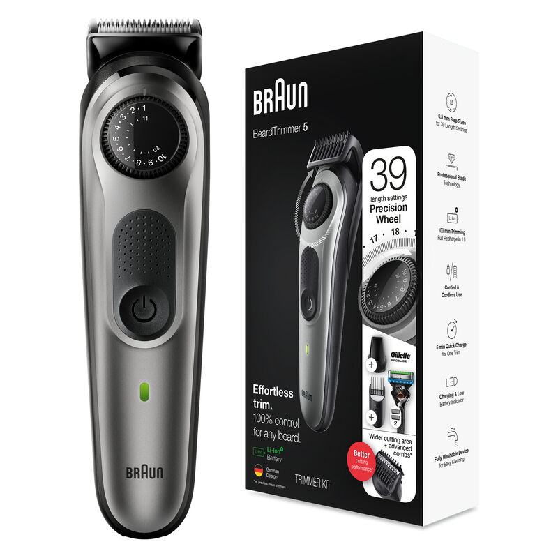 براون braun beard trimmer precision dial for 39 length settings