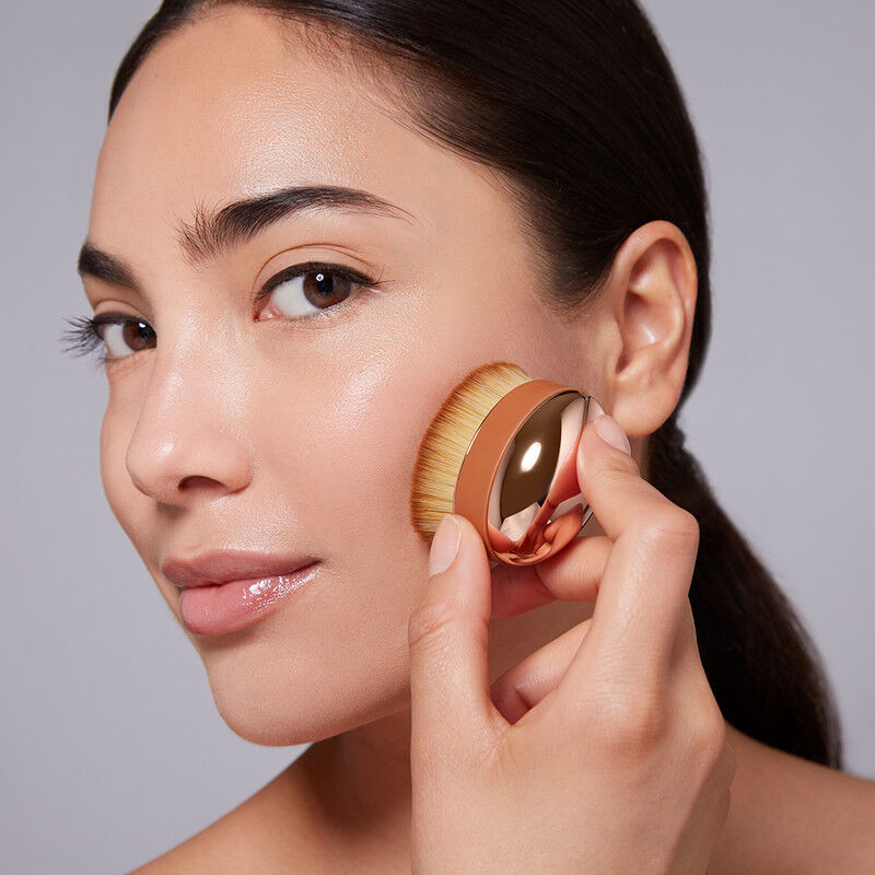 artis elite palm mini brushrose gold finish