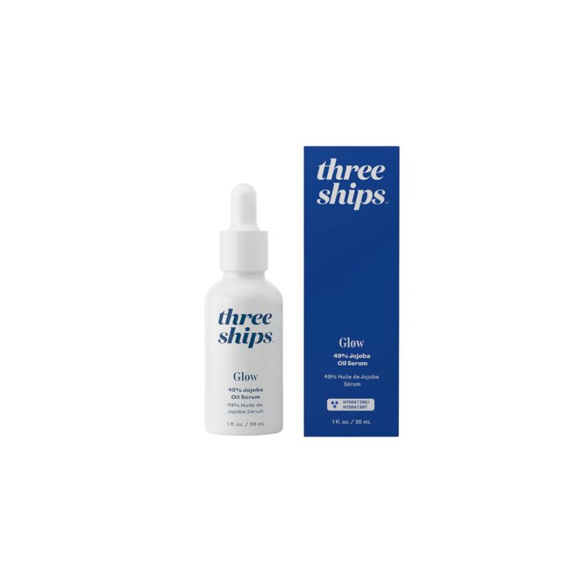three ships glow 49% jojoba oil serum
