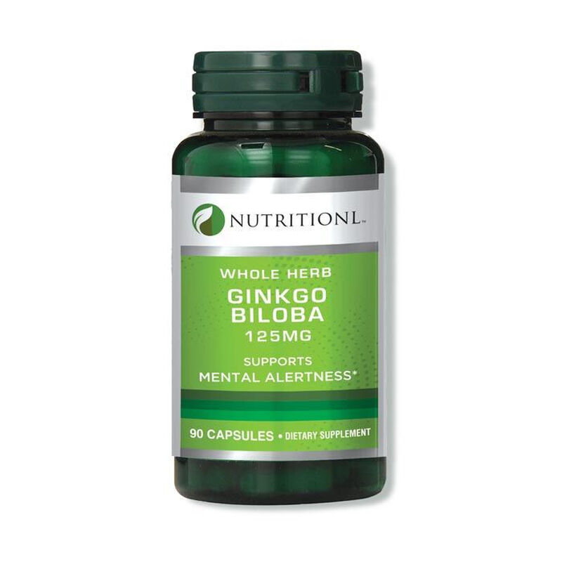 nutritionl gingko biloba 125 mg capsules