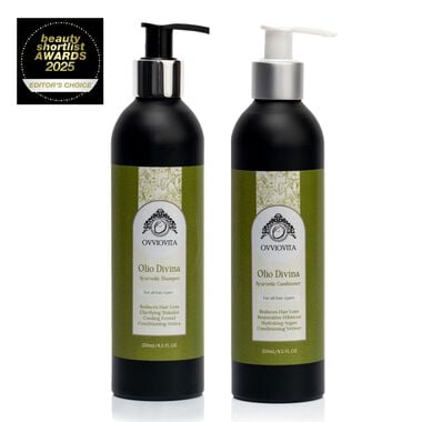 Olio Divina Shampoo & Conditioner Set faces olio divina shampoo conditioner set