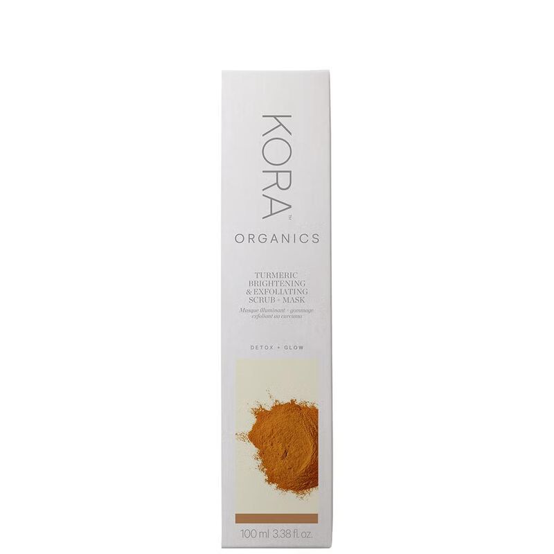 kora organics turmeric brightening & exfoliating mask