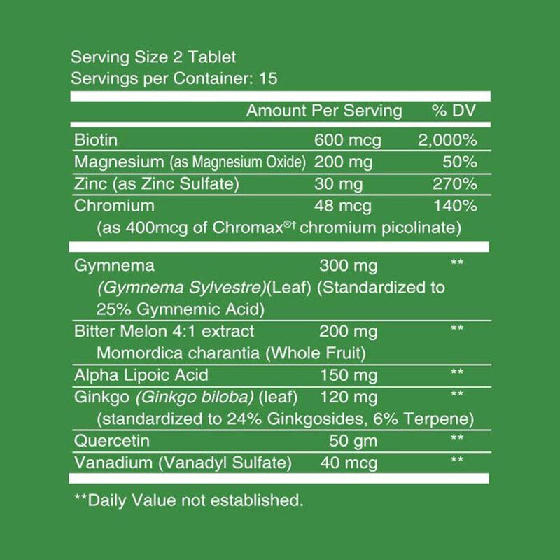 nutritionl blood sugar balance tablets