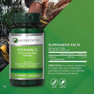 faces vitamin c 1000mg with rose hips  immune support and antioxidant