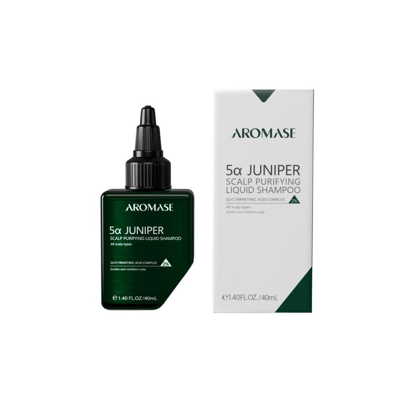 aromase 5α juniper scalp purifying liquid shampoo
