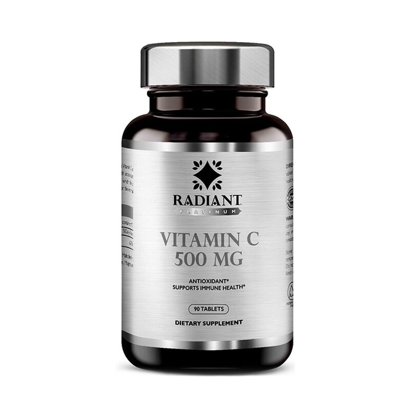 radiant platinum vitamin c 500mg a&euro;&ldquo; supports immune system, iron absorption, antioxidant formula for skin & joints