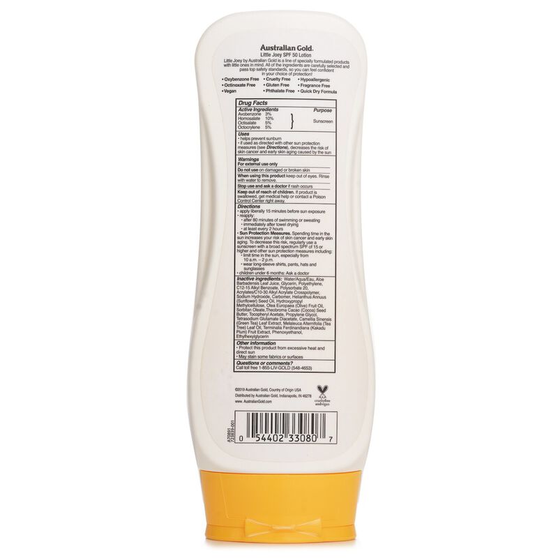 australian gold little joey lotion sunscreen spf 50