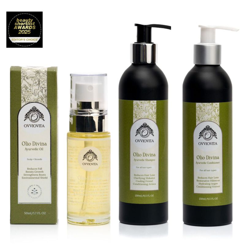أفيوفيتا مجموعة العناية بالشعر اوليو دفينا من 3 خطوات