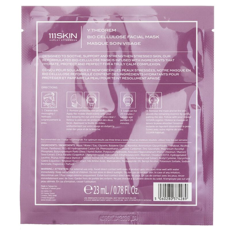 111skin y theorem bio cellulose facial mask