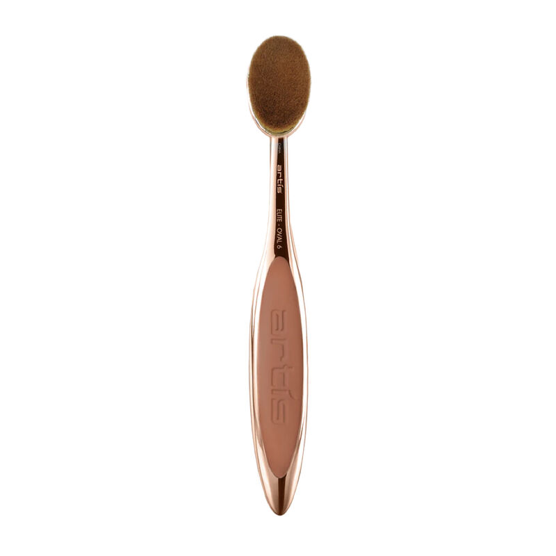 مبخر elite oval 6 brush, rose gold finish
