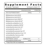 Nutrition Extra Care Probiotic 50 Billion, Advanced Digestive and Immune Support faces nutrition extra care probiotic 50 billion advanced digestive and immune support