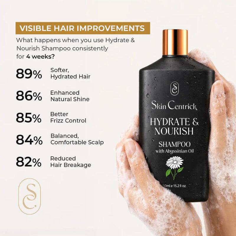 skin centrick hydrate & nourish shampoo with vitamin e