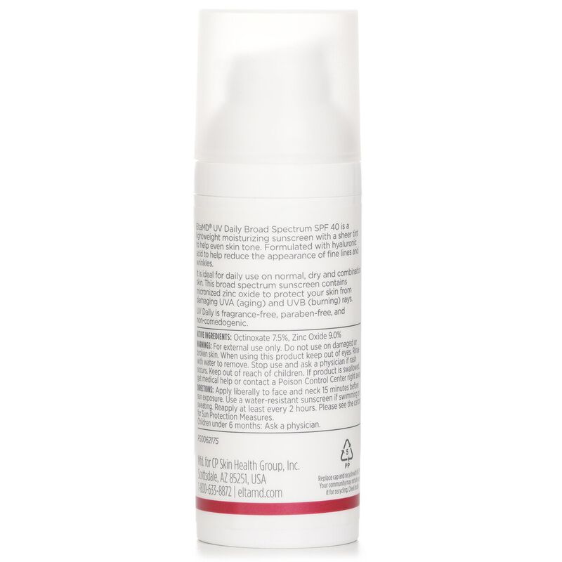 eltamd uv daily moisturizing facial sunscreen spf 40