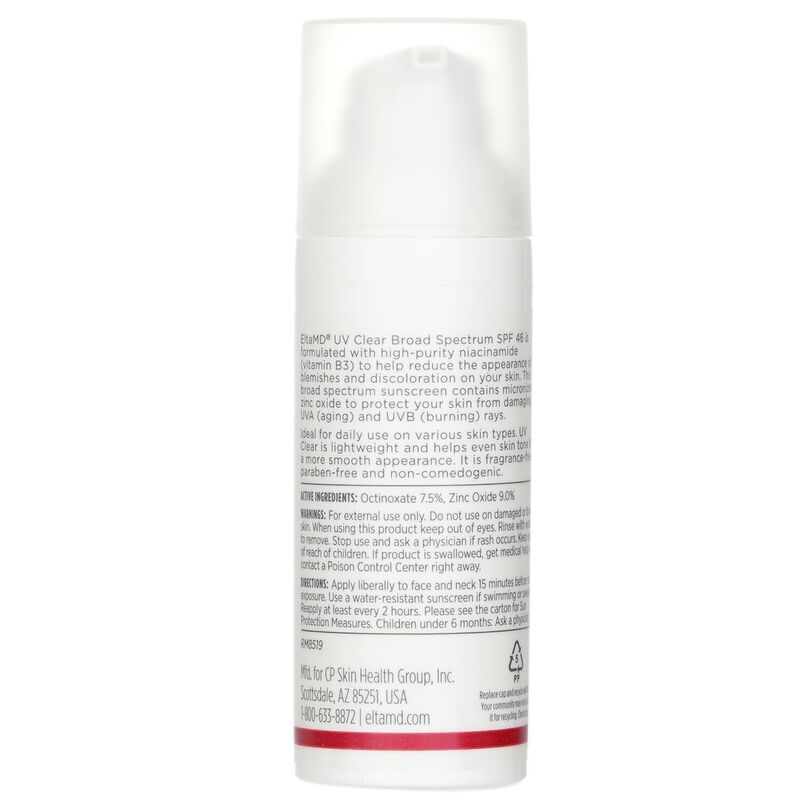 eltamd uv clear facial sunscreen spf 46