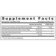 faces nutrition vitamin c plus chewable tablet