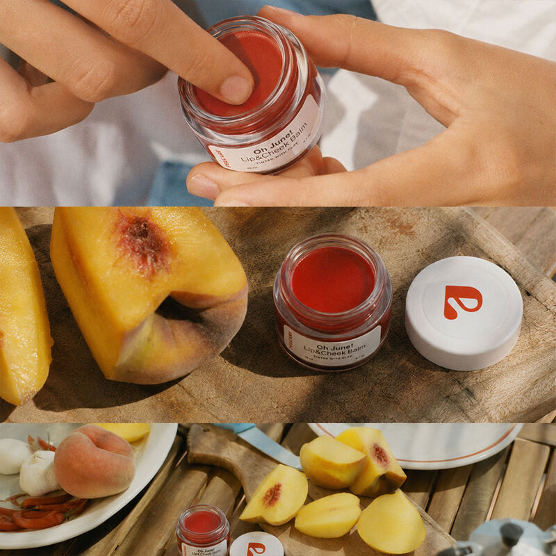 pelcare oh june! lip & cheek balm 100% vegan