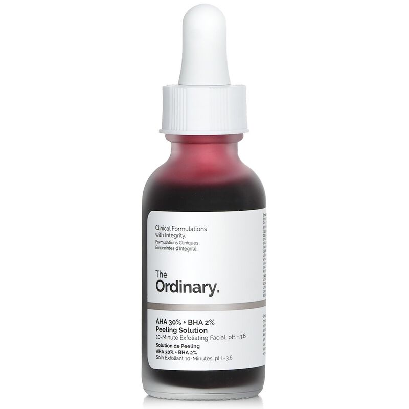 the ordinary aha 30% + bha 2% peeling solution