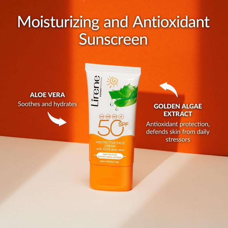 lirene dermoprogram spf50 protective face cream