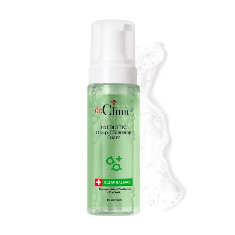 dr. clinic prebiotic cleansing foam for oily skin