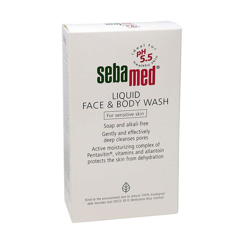 sebamed liquid face & body wash