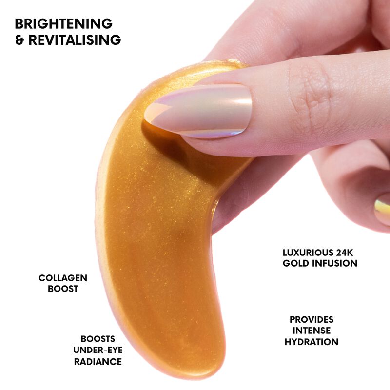 lonvitalite 24k gold & collagen eye mask  luxurious hydration & radiance