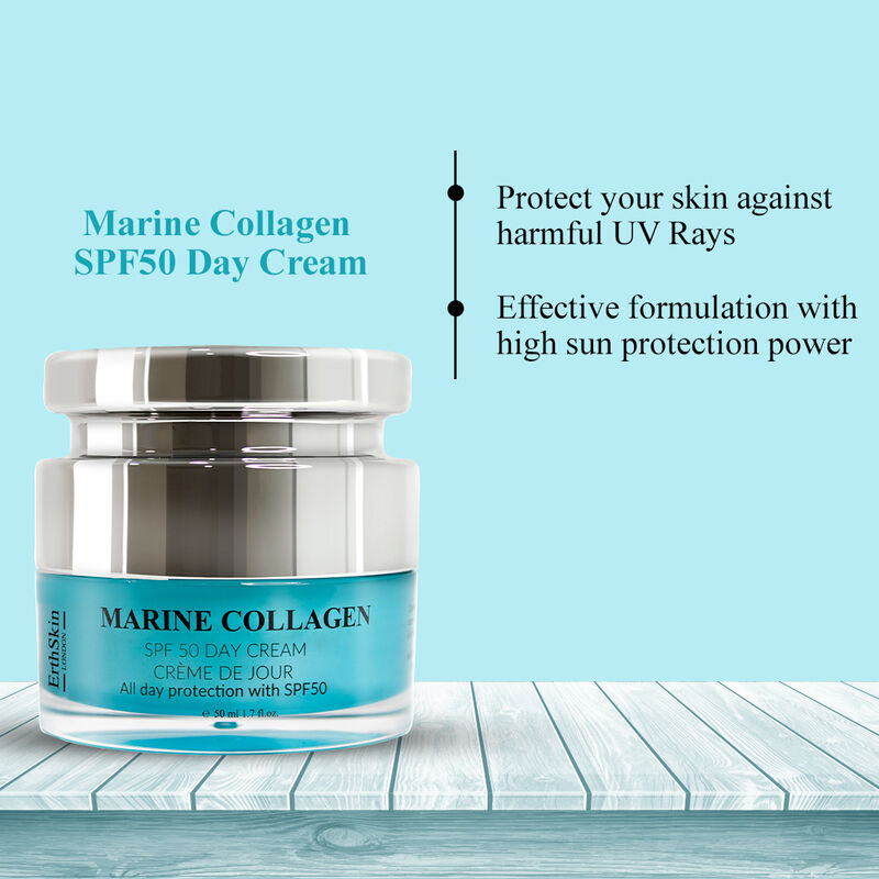 إرث سكين لندن marine collagen spf50 day cream 50ml