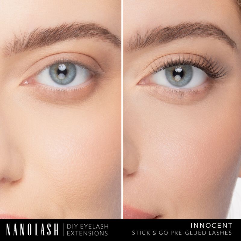 nanolash diy stick & go preglued lashes innocent regular