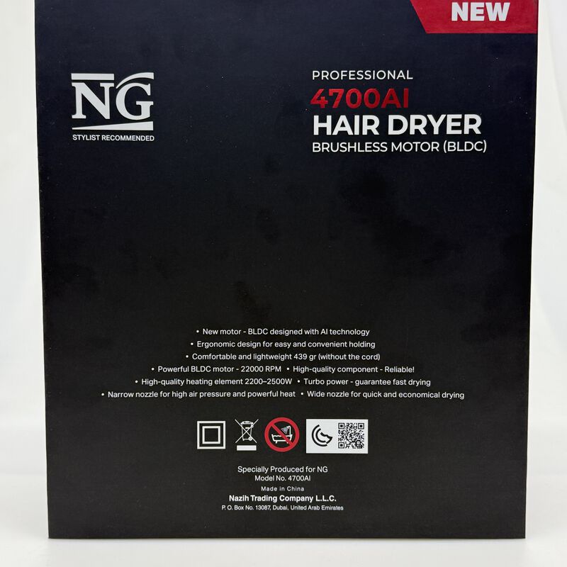 ng professional ionic hair dryer 4700ai