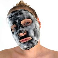 Detoxifying Bubbling Cleansing Sheet Mask with Activated Charcoal faces detoxifying bubbling cleansing sheet mask with activated charcoal