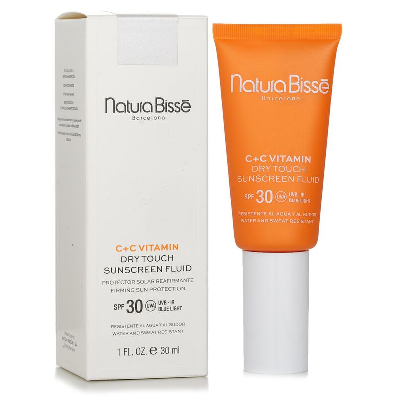 natura bisse c+c vitamin dry touch sunscreen fluid firming sun protection spf