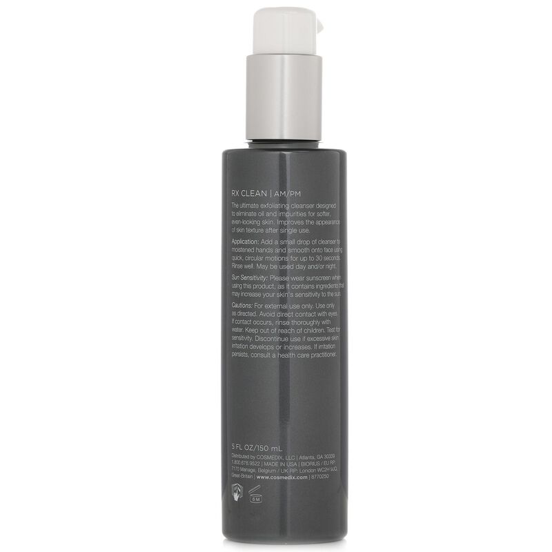 cosmedix elite rx clean exfoliating cleanser