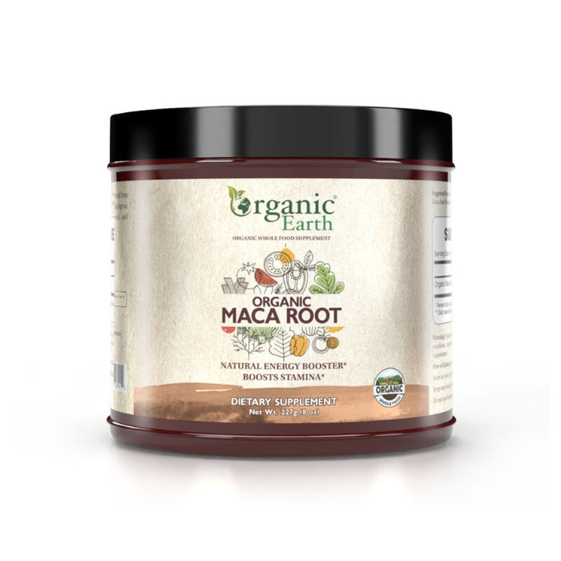 organic earth maca root powder for energy and vitality support